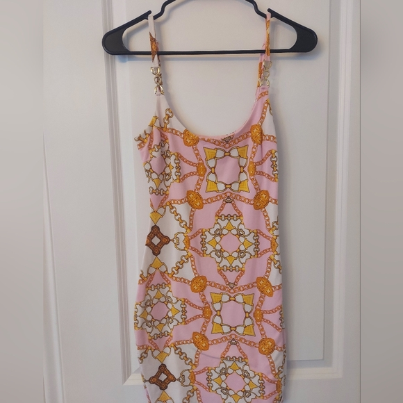 💛Guess Malaya printed hardware-detail mini party dress - Picture 2 of 7